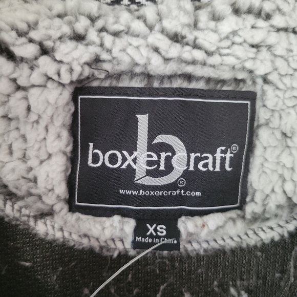 Boxercraft Sherpa Warm Cozy Grey Quarter Zip Pullover Sweatshirt Womens Size XS - Picture 5 of 11